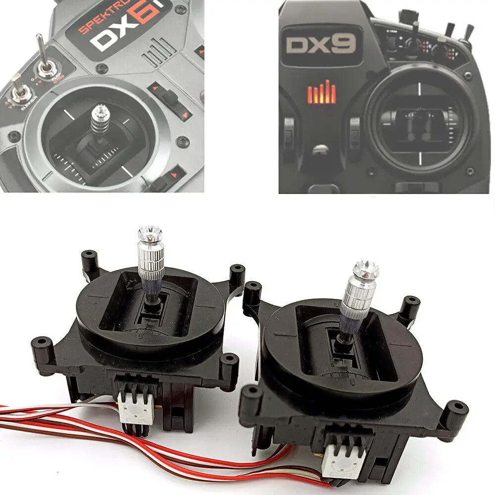 Radio Joystick Gimbal naklejka Rocker przepustnica drążek kierunku kierownicy dla Spektrum DX6i DX9 HobbyKing ORX T-SIX nadajnik