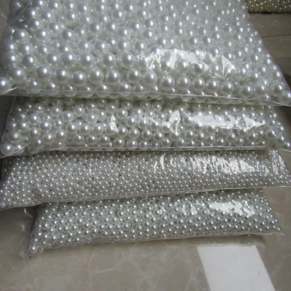 Mobile hair styling essentials 2mm-20mm non porous white pearl DIY original handmade material wholesale 500g