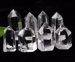 6Pcs Large Clear Lemurian Seed Quartz Natural Point Crystal Rough Healing