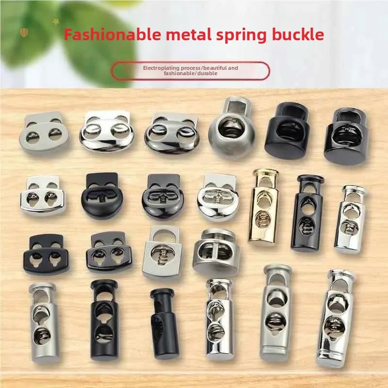 

Metal oe Lace Bule Fastener No-Tie Elastic Rope Adjustable Spring Clip oe Accories Pig Nose Bule Fixator