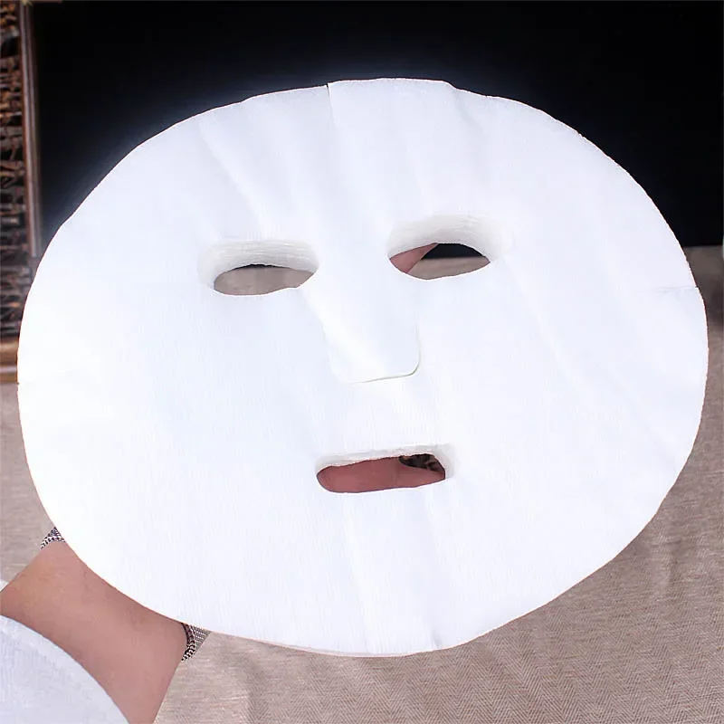 50pcs Disposable Face Mask DIY Soft Non-toxic Pure Facemask Sheet Beauty Tools Breathable Cotton Face Mask Sheet Paper