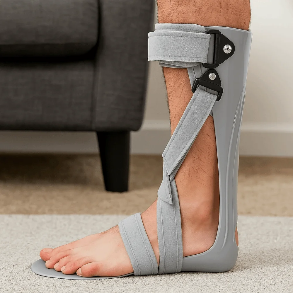 

Регулируемый ортопедический бандаж для стопы с супермягкой компрессией, дышащий и комфортный, для коррекции синдрома отвисающей стопы