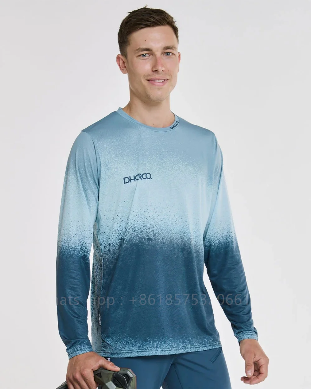 

Men Cycling Long Sleeve Jersey Mountain Bike Clothing Motorcycl Mesh Quick Dry T-Shirt Motocross Adventure Locomotive Jersey