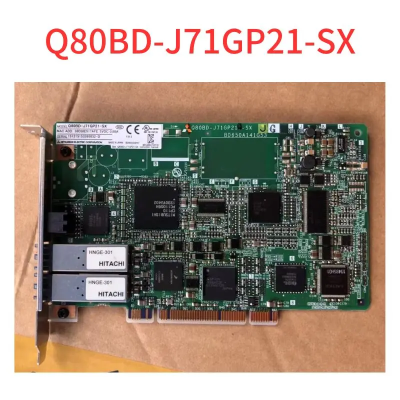 Second-hand Q80BD-J71GP21-SX Communication card Test OK