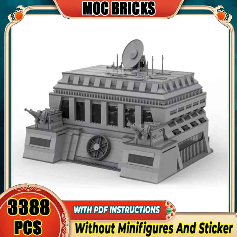 

Серия Star Movie Moc, строительные кирпичи, военная база, фасада, модель здания, технология, модульные блоки, строительные игрушки, подарки