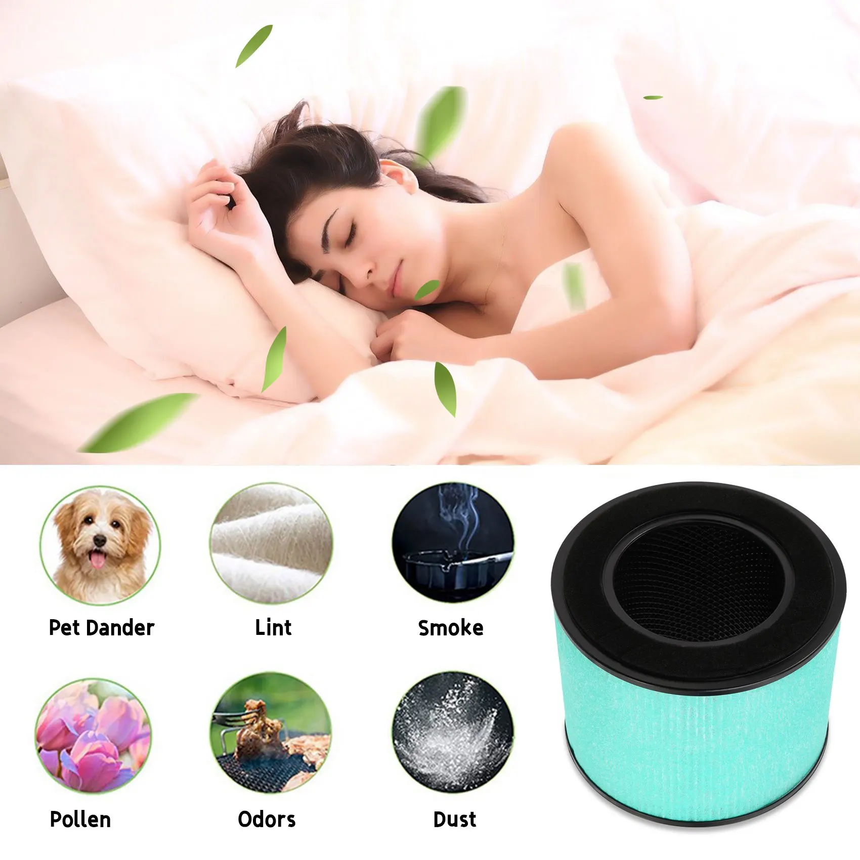 A86I-2 Pak Filter HEPA Pengganti Kompatibel untuk PARTU BS-08, Filtrasi 3 In 1 Filter HEPA Karbon Aktif Efisien Tinggi