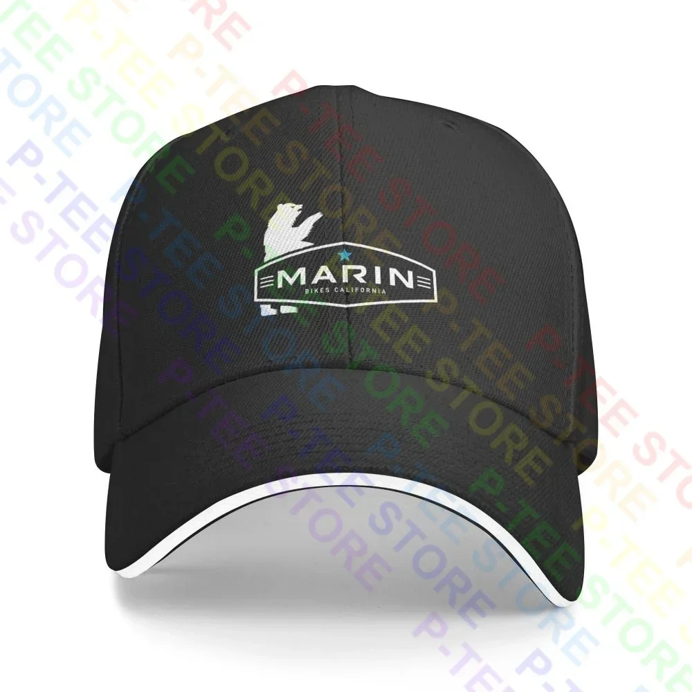 Marin Bikes California Mountain Full Suspension Trail Sandwich Cap Baseball Cap Trucker Hat Rare