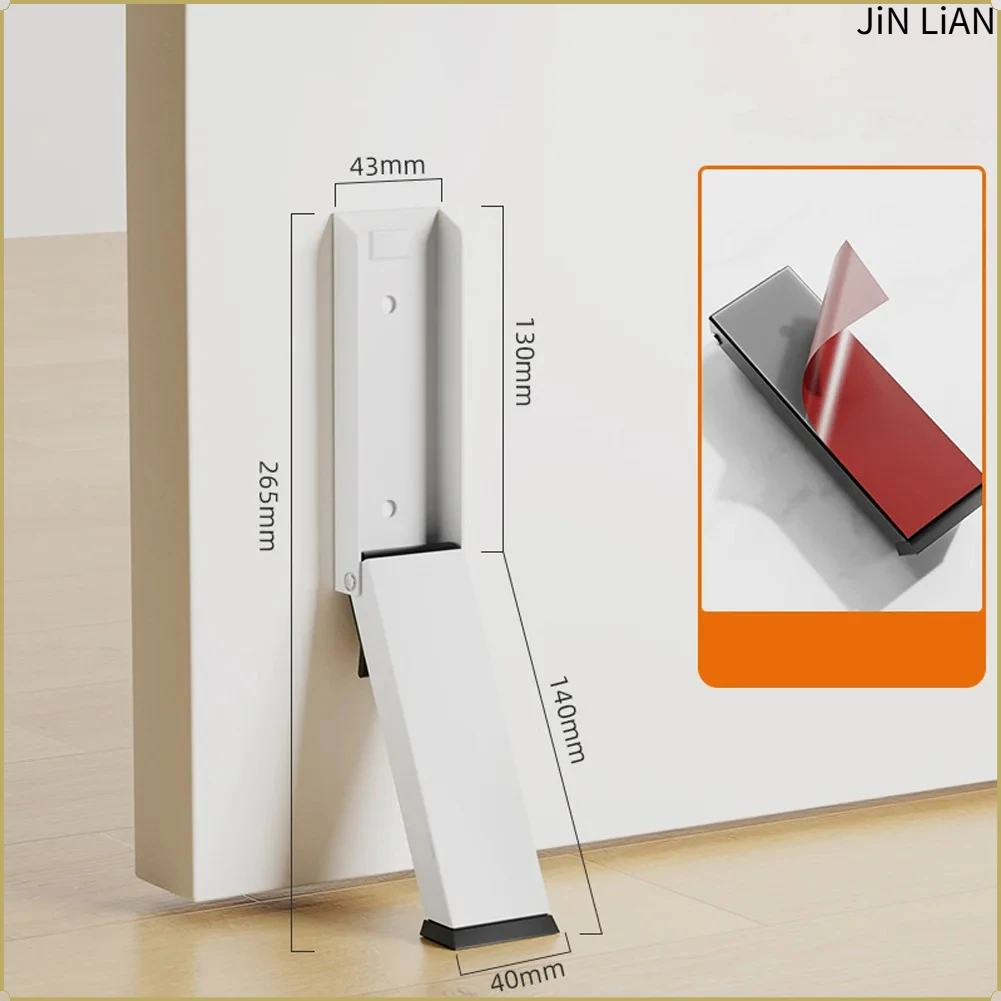 1Pcs Easy Installation Doorstop Exterior Door Stop Folding Door Stop Stylish Modern Design Flexible Installation Options