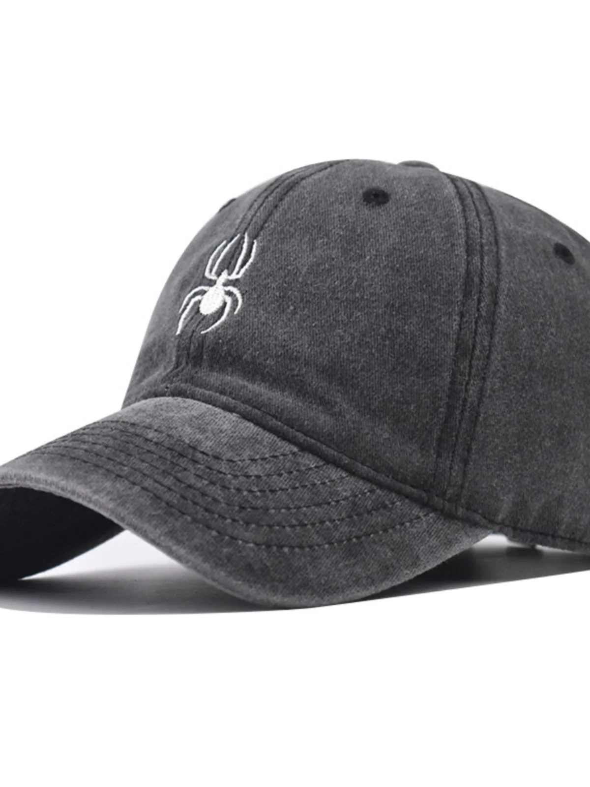 

Waed Vintage Baseball Cap Embroidered Spider Street Sle Casual ex Cotton Cap for All Ages And Seasons Travel Friendly