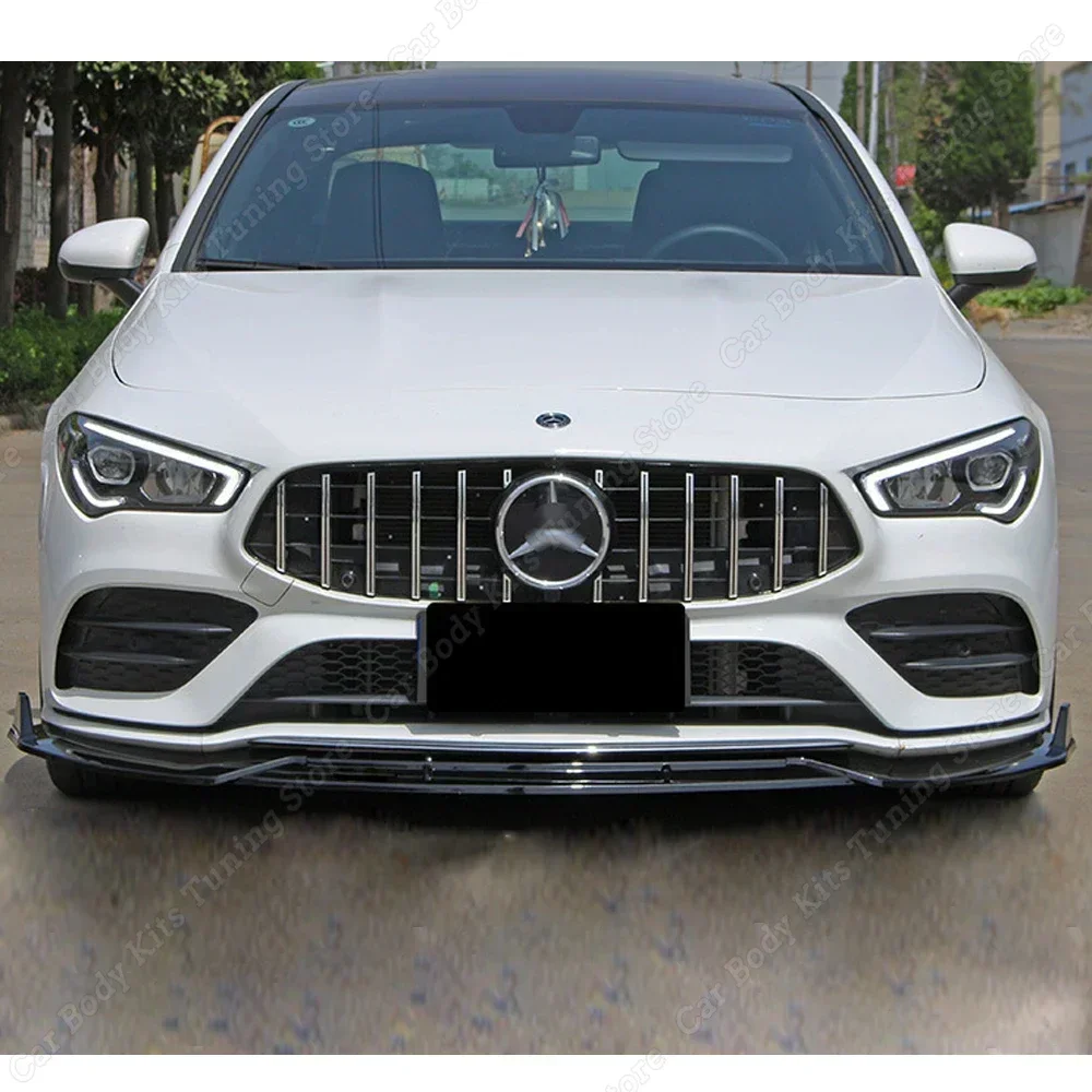 Front Bumper Lip Splitter Diffuser Body Kits Spoiler Guard for Mercedes Benz CLA C118 X118 W118 2020-2023 Car Accessories