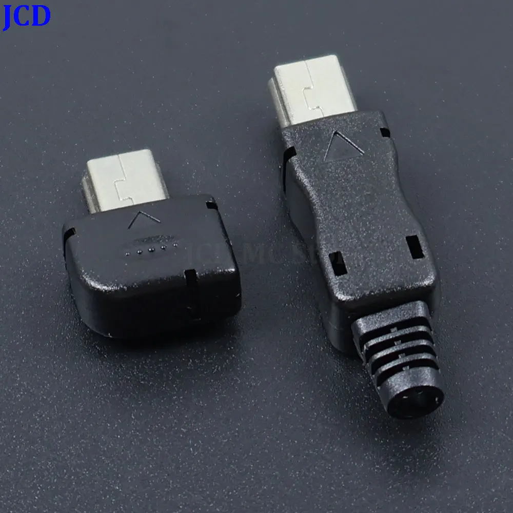 1-5 Set Mini USB 10Pin 3 In 1/4 In 1 Clamp Male Head DIY Connector with Shell PCB Board Double sided Solder Wire Type Adapter