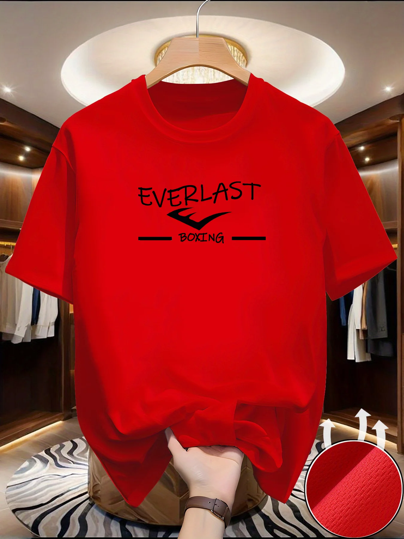 

2026 New Men's Box print T-shirt Summer Outdoor Casual Sports Quick Drying Short Sleeve Top Europe Size Men Clothing Breathable