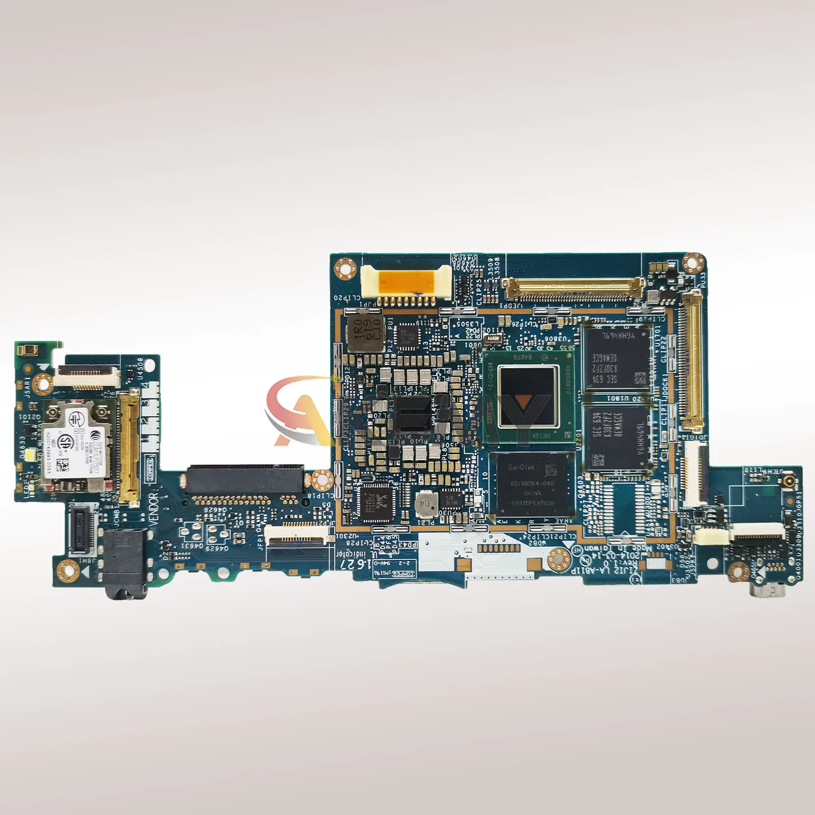 Untuk Lenovo ThinkPad 10 LA-A811P Motherboard Laptop dengan Atom Z3795 2GB 4GB RAM 100% Diuji OK