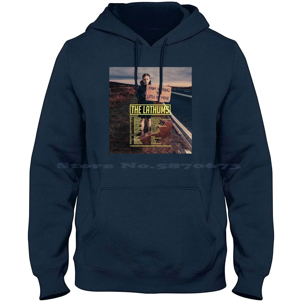 Date Of Uk / Eu The Lathums Uk / Eu Tour 2023 100% Cotton Hoodie T Shirt From Nothing To A Little Bit More Live Concert Music