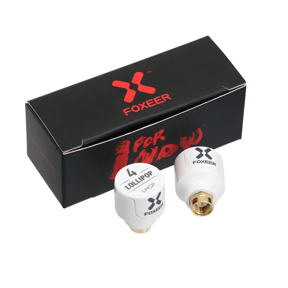 2PCS Foxeer Lollipop 4 V4 Stubby FPV Antenna 2.6DBi 5.8G LHCP RHCP SMA RP-SMA Micro Mushroom Receiver Antenna For FPV RC Drone thumbnail 5