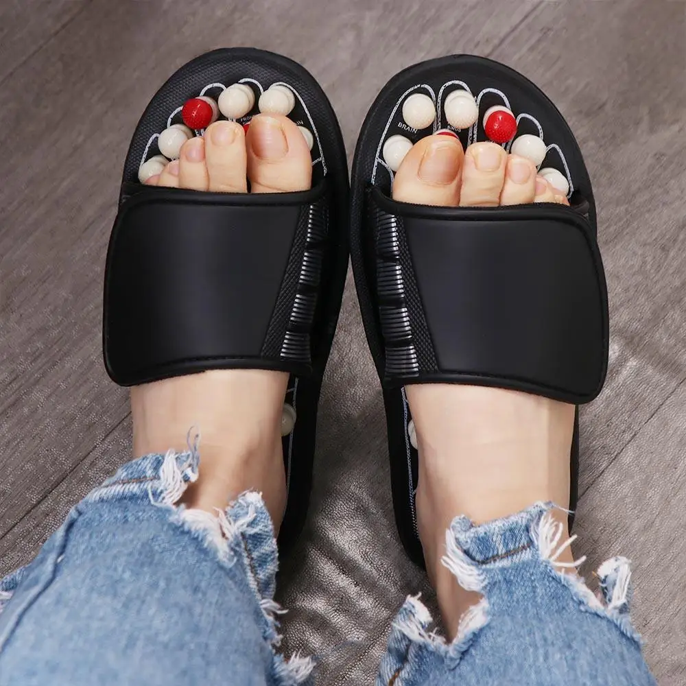 Comfort Rotating Foot Massage Shoes Unisex Healthy Acupressure Massage Slippers Feet Care Anti-slip Reflexology Sandals Plantar