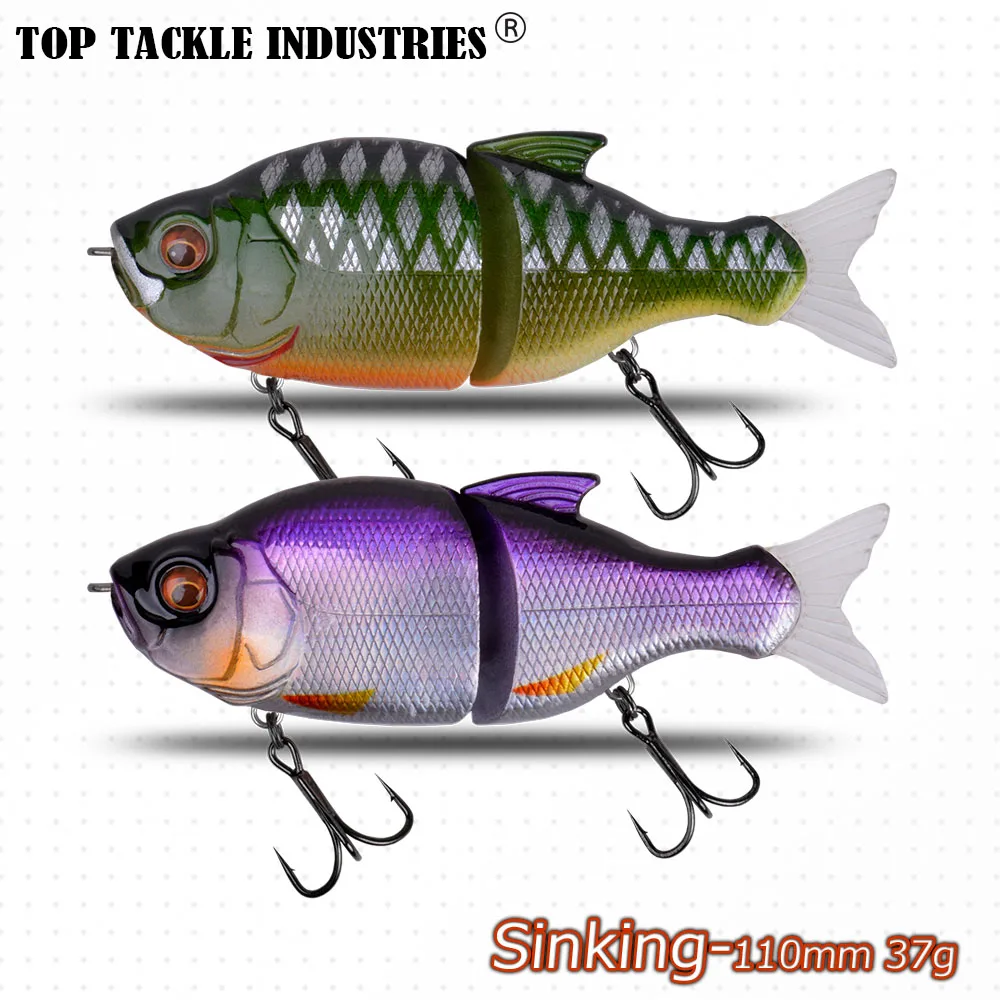 Señuelo de pesca Artificial, cebo articulado de 110mm y 37g, Crankbait duro, 1 unidad