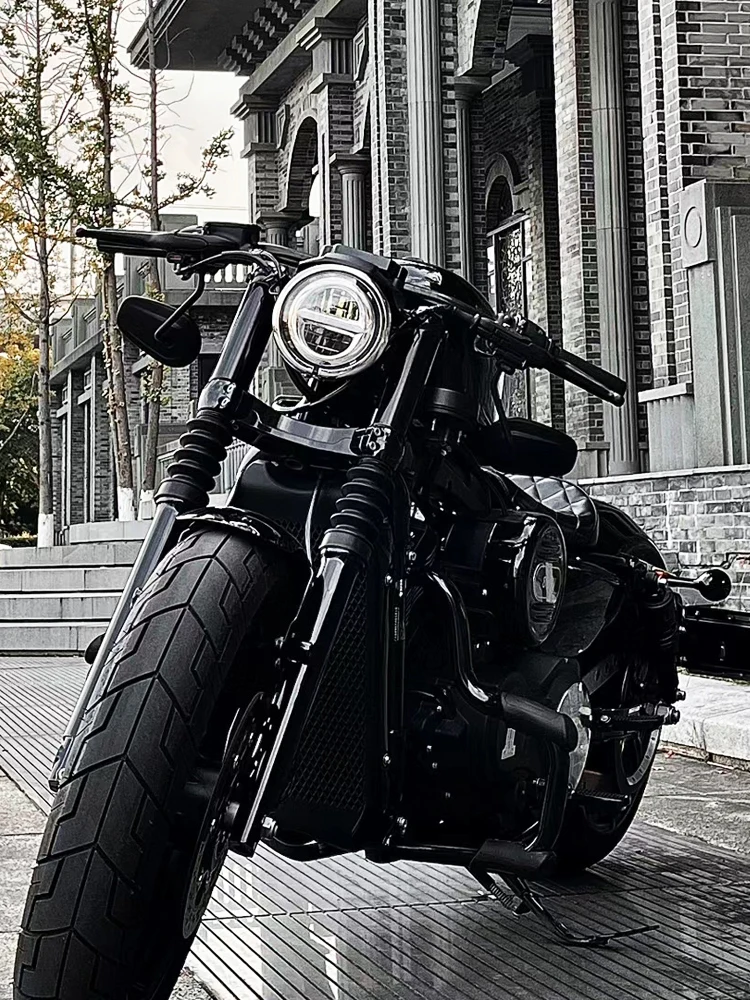 Suitable for Harley Sportster XL883 X48 XL1200 Motorcycle Modified Thickened Shock Absorber Fork Dust Cover Decoration 13-24 4