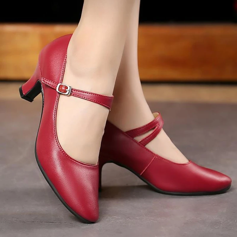 XIHAHA Mode Heels Square Dance Schuh Frauen Ballett Schuhe Mädchen Damen Samba Rumba Ballsaal Moderne Tango Tanzen Leistung