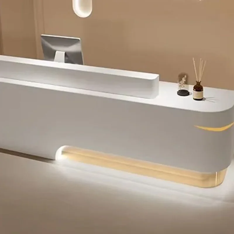 -For Counter Office Desks Wall Table Service Reception Bellezza Coffee Distillation Computer Customer Trendy Furni