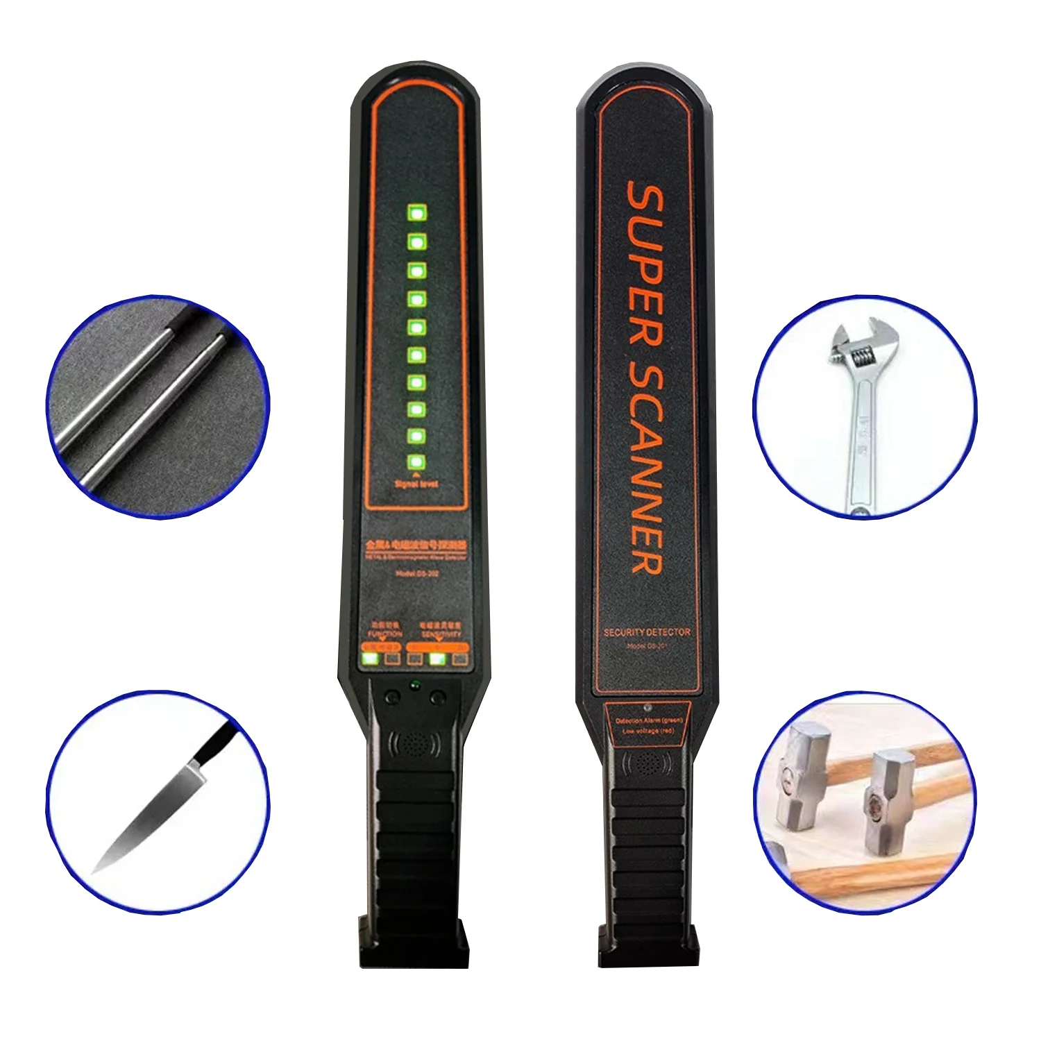 High Precision Handheld Metal Detector Small Size Security Inspection Instrument for Outdoor Mobile Phone Scanning Detection