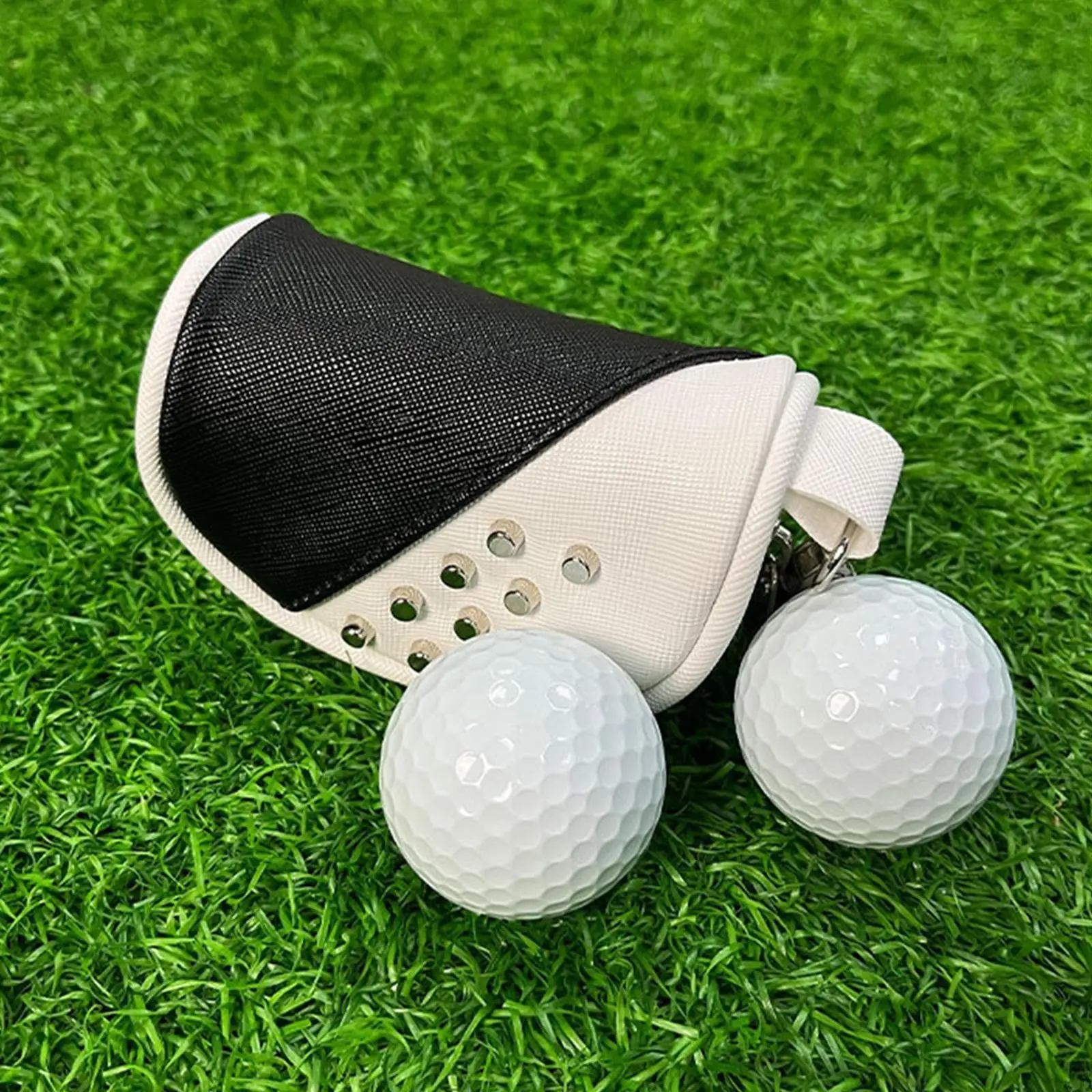 

Golf Ball Waist Bag Carrying with Hook Small Pocket Waist Pouch Golf Accessories Golf Ball Carry Bag for Outdoor Accessory