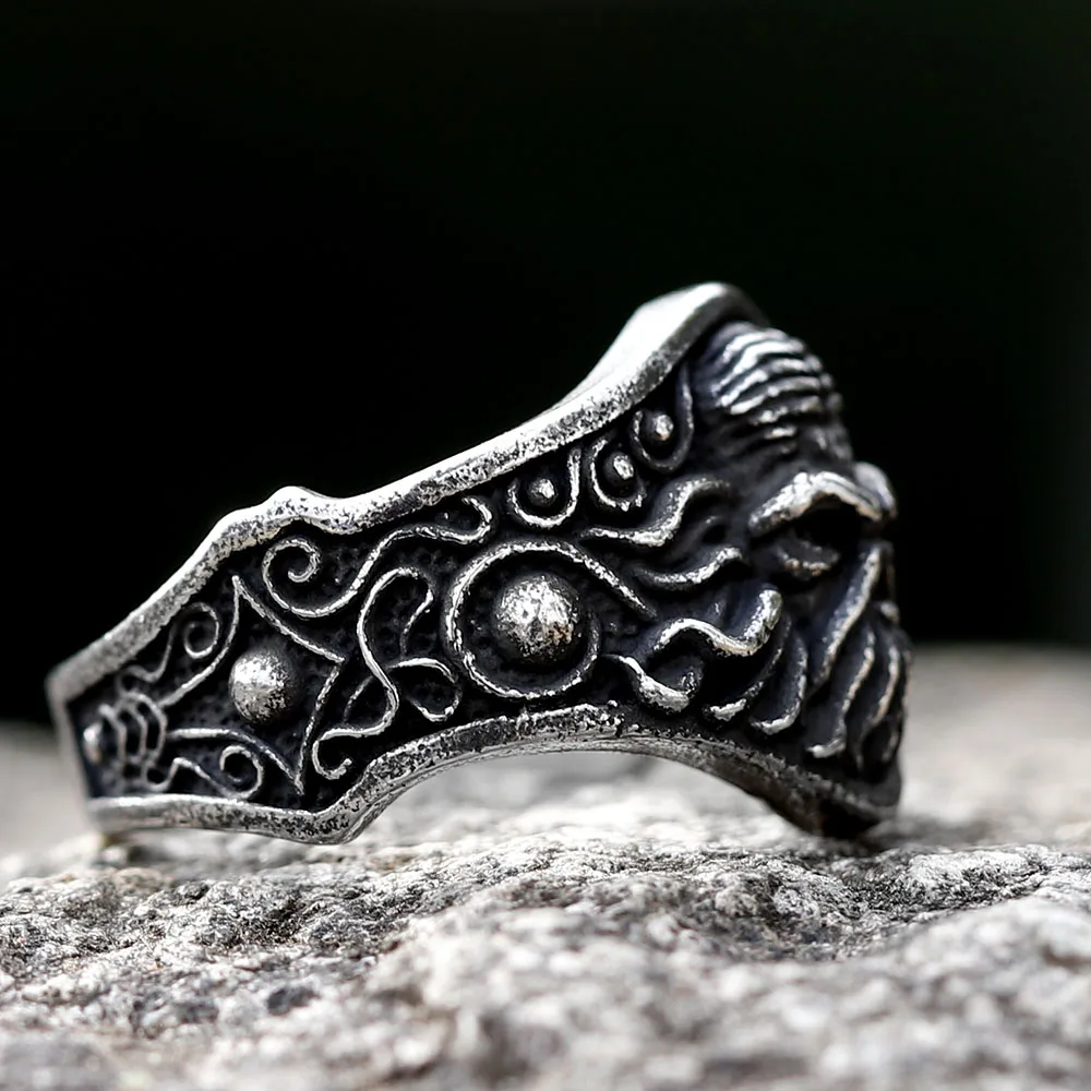 2022 Retro Great Cthulhu Worship Ring For Man Woman Punk Mysterious Charm Fashion Octopus Rings Sea Monster Jewelry Accessories