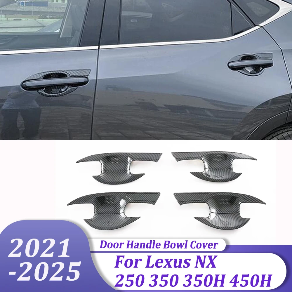 

Car Styling Accessories Side Door Handle Bowl Cover Trim Sticker For Lexus NX 250 350 350H 450H 2021 2022 2023 2024 2025