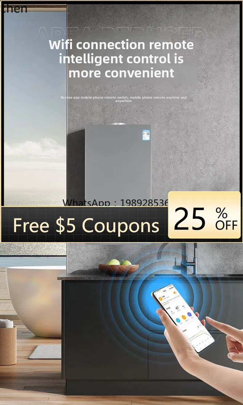wall-hung boiler household heating furnace gas sheet heating hot water dual-purpose gas heating furnace