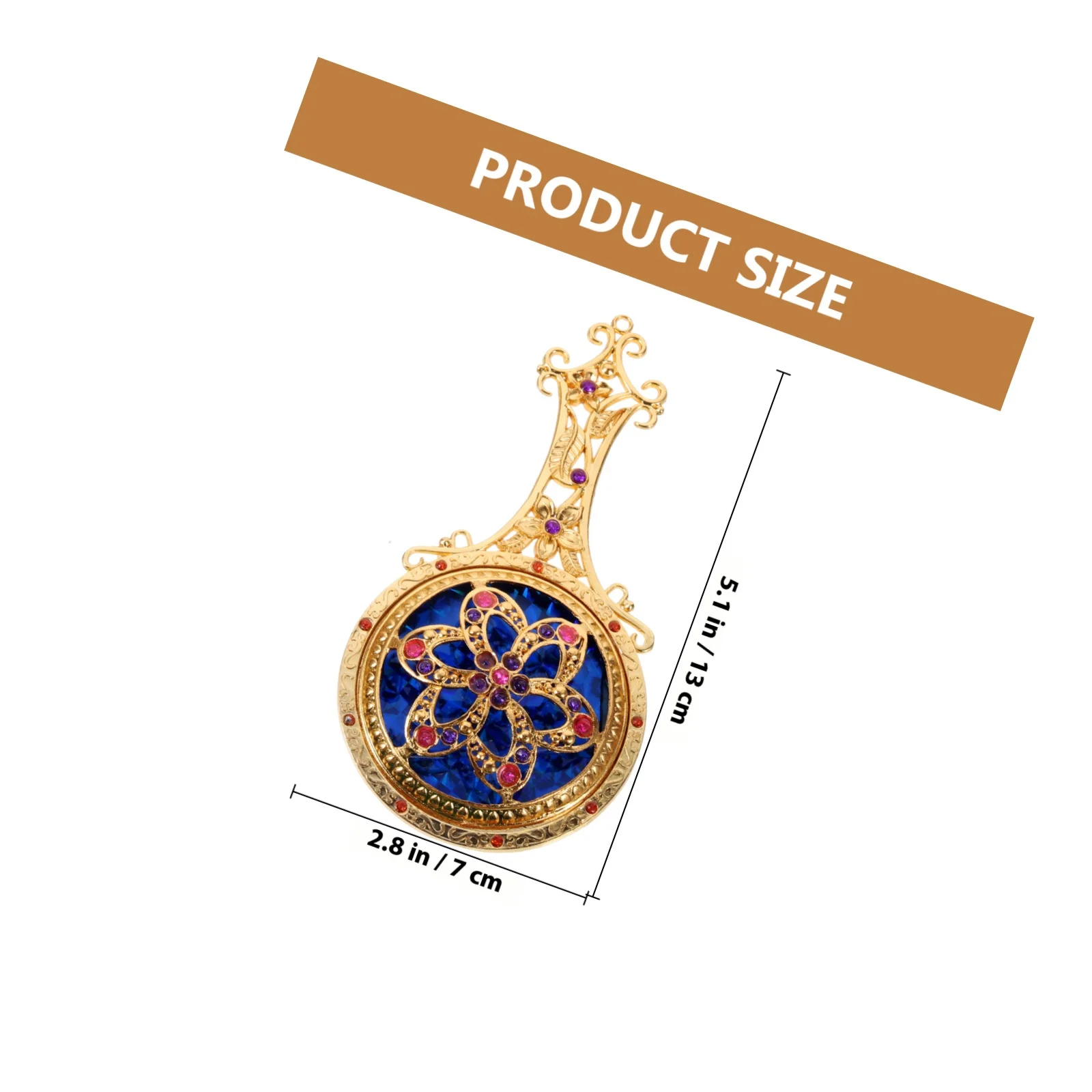 1Set Mini-Spiegel, tragbarer tragbarer Kosmetikspiegel, Retro-Design, hochwertige Materialien, einzigartig und stilvoll