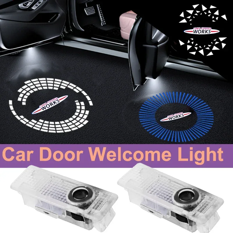 

2Pc LED Car Door Welcome Courtesy Logo Lights for Mini Cooper JCW R59 F54 R55 R58 F55 F56 F57 Laser Projector Ghost Shadow Lamps