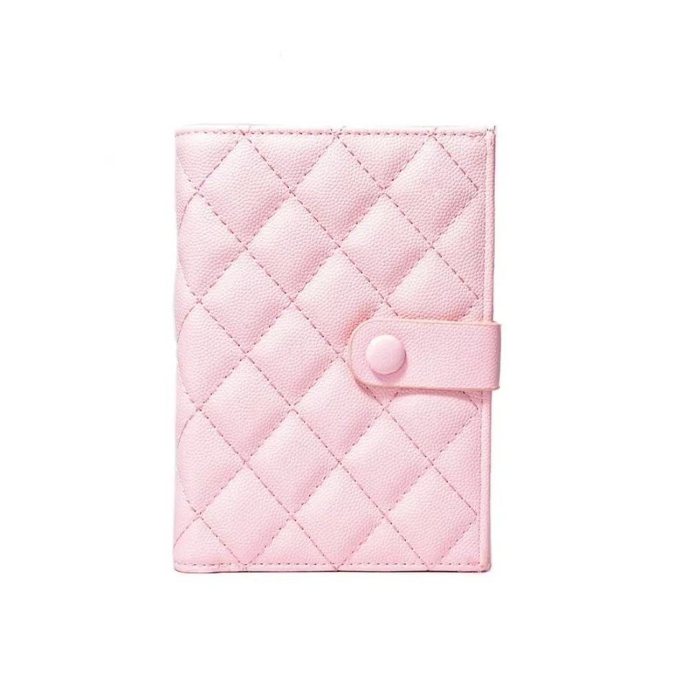 

Кожаный чехол для паспорта в клетку с ромбами, однотонный чехол для хранения карт в самолете, многофункциональный чехол для карт, зажим для паспорта для мужчин