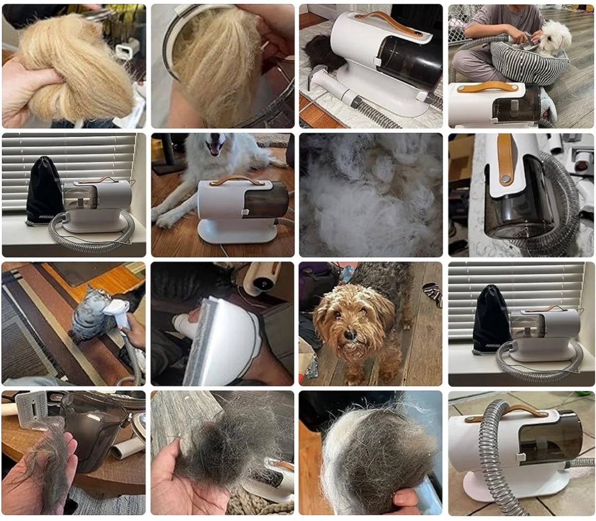 

AIRROBO PG100 American German Stock Pet Grooming Kit Dog Cleaning Brush Comb Cat Hair Removal Sofa Vacuum Cleaner Dog Groomer