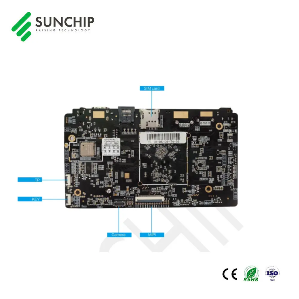 Scheda multimediale Driver LCD pcba RK3566 Scheda touch screen Android Scheda ARM LVDS Scheda multimediale lcd 4K scheda madre segnaletica digitale