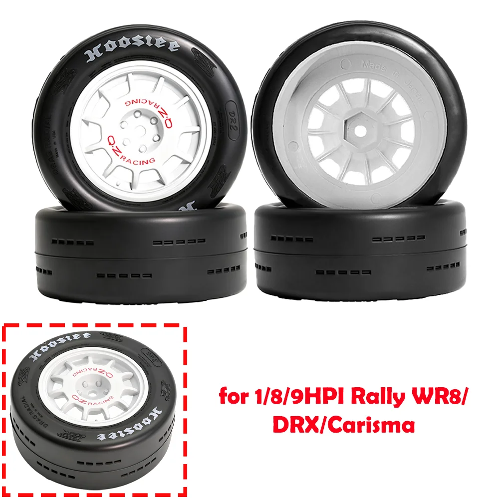 

RC Tires Set for 1/8/9HPI Rally WR8/CNE/DRX/Carisma Remote Control RCWRC933W257 Accessories