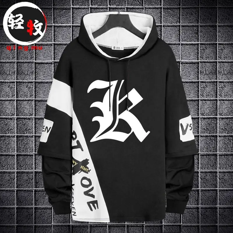 

Худи Death Note с длинными рукавами, свободный повседневный свитшот, модный брендовый топ для студентов, осенне-зимняя коллекция