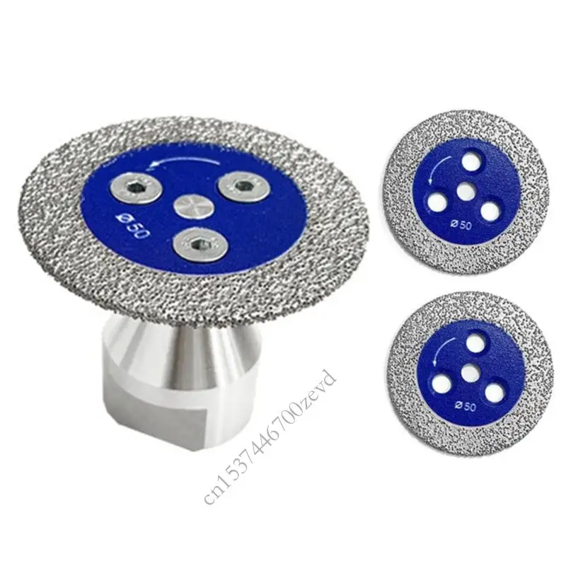 

3Pcs 50mm Diamonds Cutting Discs Sawer Blade Grinding Disc With M14 Flange for Tile Ceramic Stone Wet Dry Use P9YB