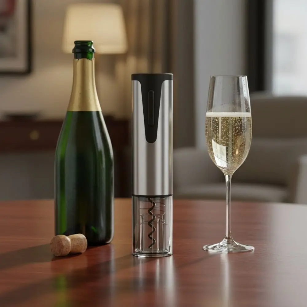 Rechargeable Electric Wine Bottle Opener Effort-saving Efficient Automatic Wine Corkscrew Long Battery Life Black Cork Screwer
