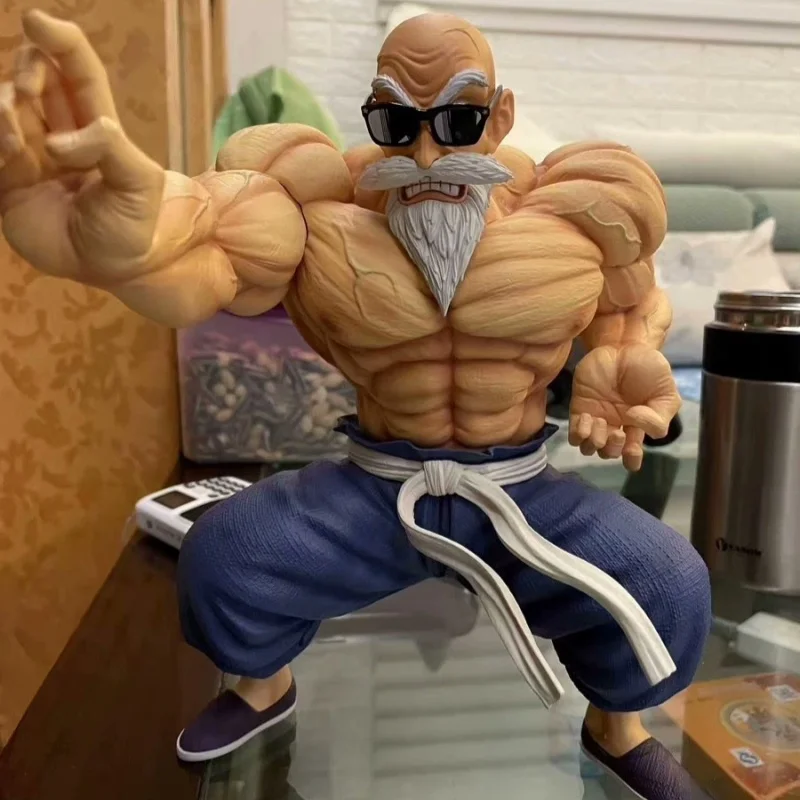 10CM Cool and Stylish Anime Dragon Ball GK Muscle Master Roshi Figure Model Toys PVC Goku Kame Sennin Action Figure Statue Doll