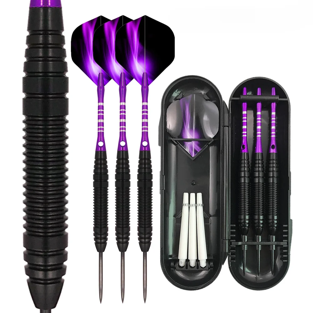 

3 pieces/set of 22g professional electronic soft pointed darts with dart box, flying black dart shaft, aluminum alloy dart