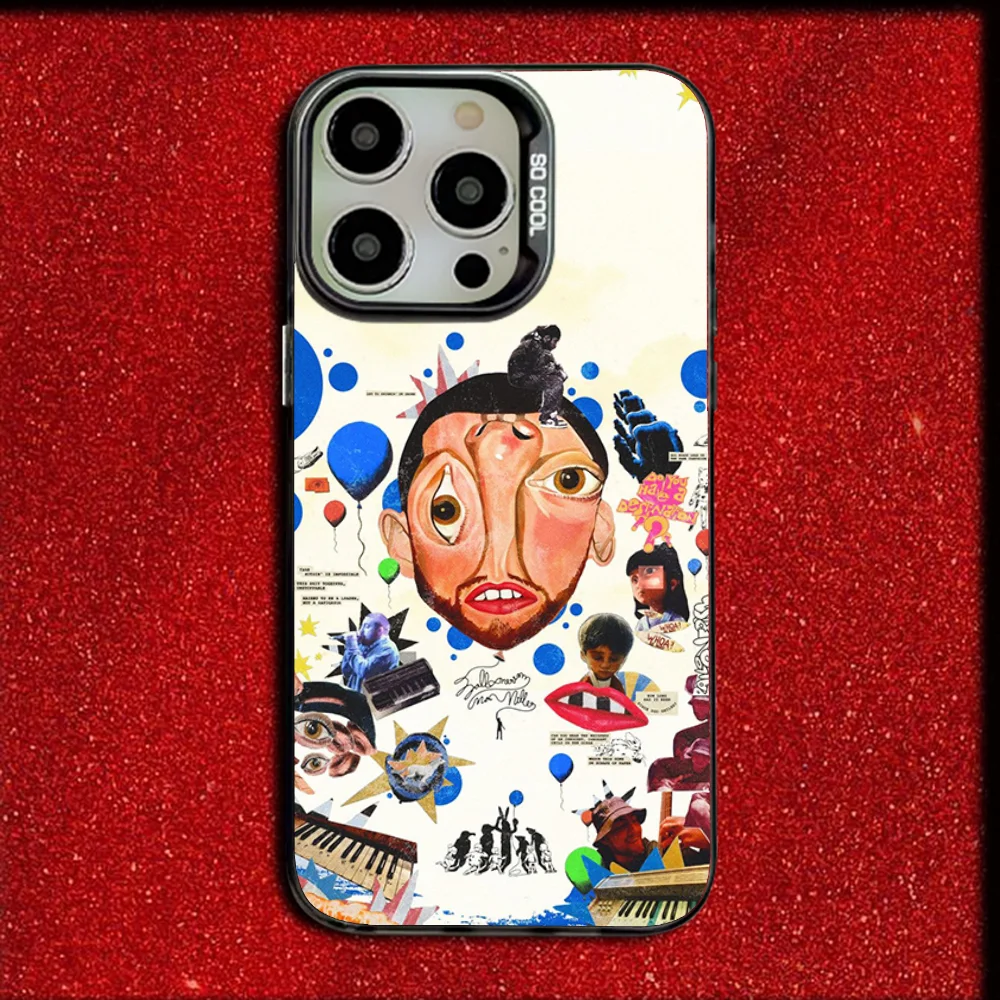 حافظة هاتف مغني الراب M-Mac Miller لهواتف iPhone 16,15,14,13,12,11,Mini,Pro,MAX Drop Matte غطاء أسود ناعم مقاوم للصدمات