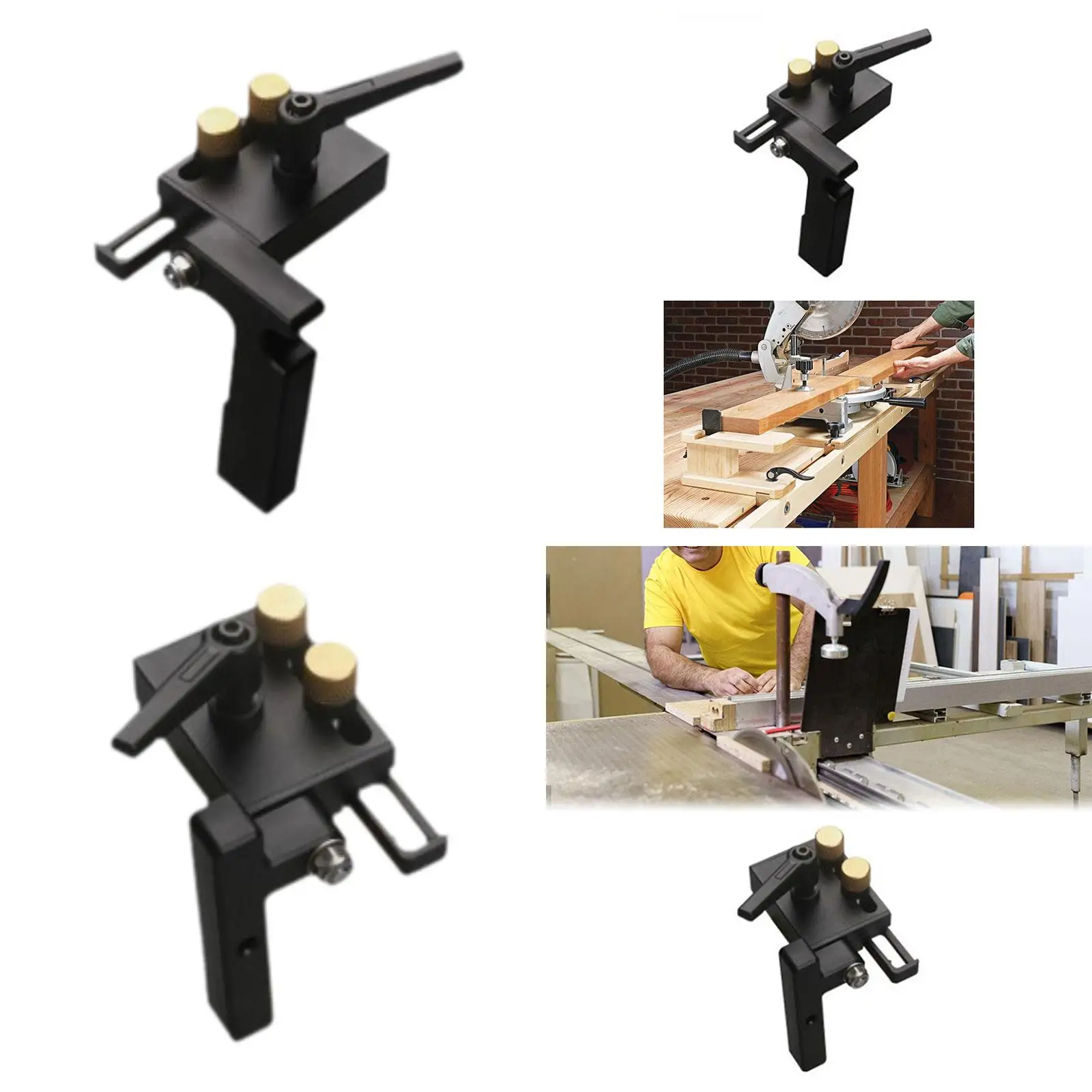 마이터 트랙 스톱, 슈트 전용 리미터, 전문 블랙 마이터 가이드 스토퍼, 슬라이딩 마이터 게이지 장비