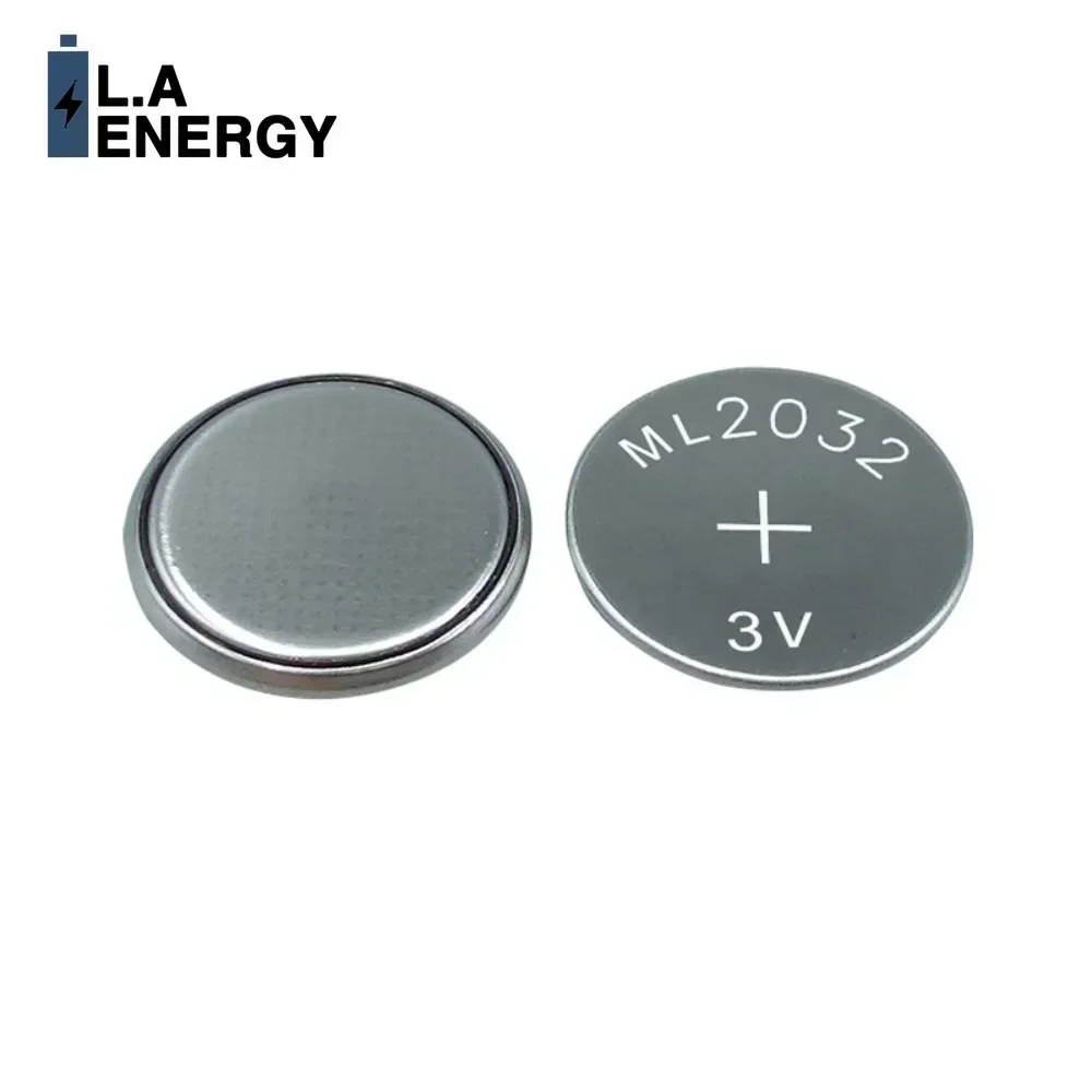 2PCS ML2032 3V Lithium Rechargeable Battery for Remote Control Motherboard Clock Toy Can Replace CR2032 CR 2032 DL2032 ECR2032