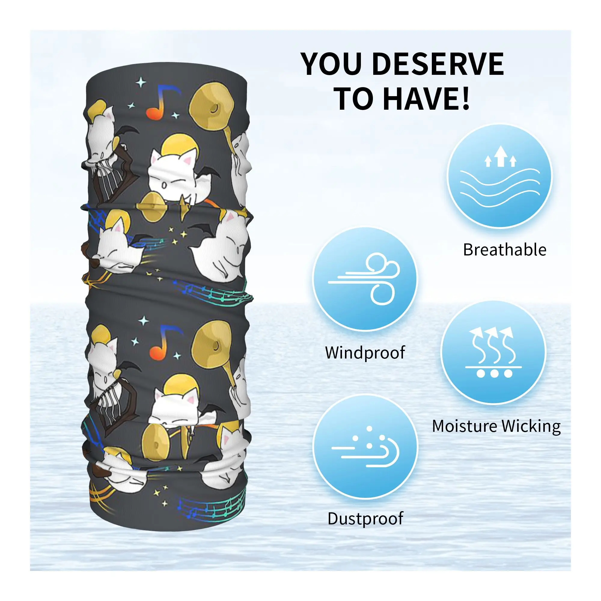 غطاء الرقبة باندانا من بريموغ، وشاح سحري مطبوع، أغطية رأس متعددة الاستخدام للرجال والنساء والكبار، قابلة للغسل