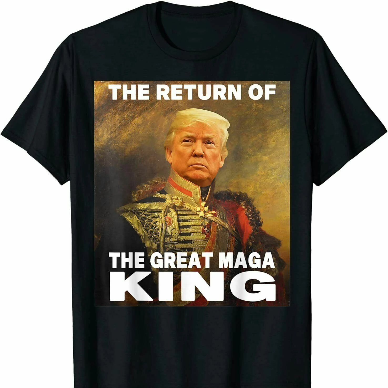 

Ultra MAGA funny Trump 2024 The Return of The Great Maga King T Shirt New 100% Cotton Short Sleeve O-Neck Tshirt Casual Mens Top