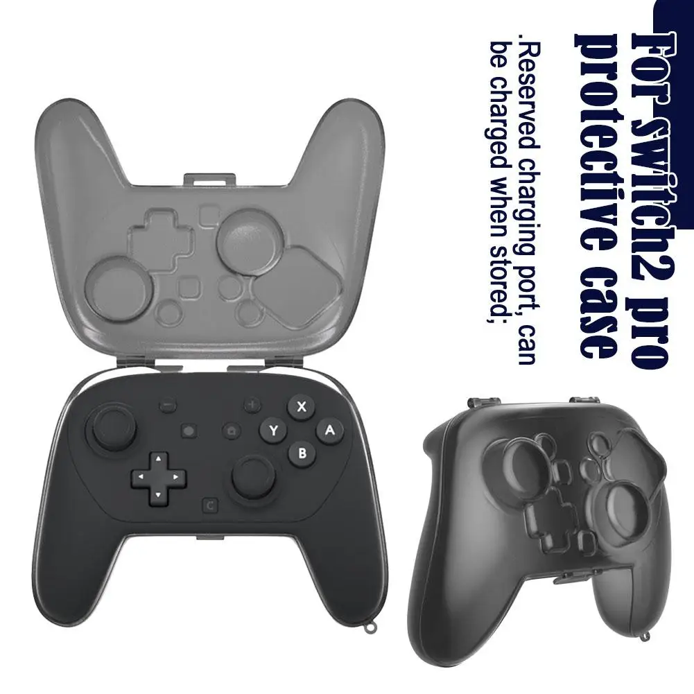 

Game controller protective case for switch2 pro Portable Semi-transparent shell Dust-proof storage box for ns2 pro Accessories