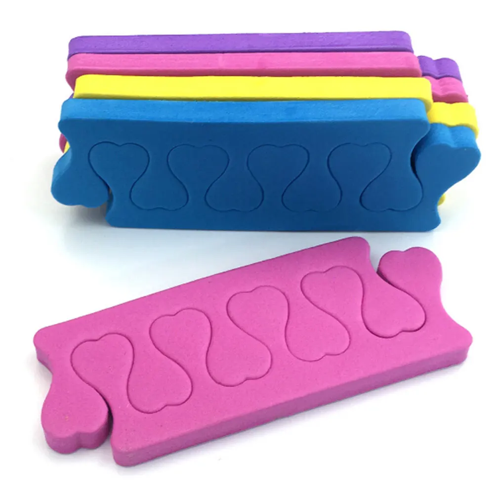 

100pcs Soft Sponge Nail Toe Separators Tools Comfortable Finger Toe Spacer Foam Pads for Manicure