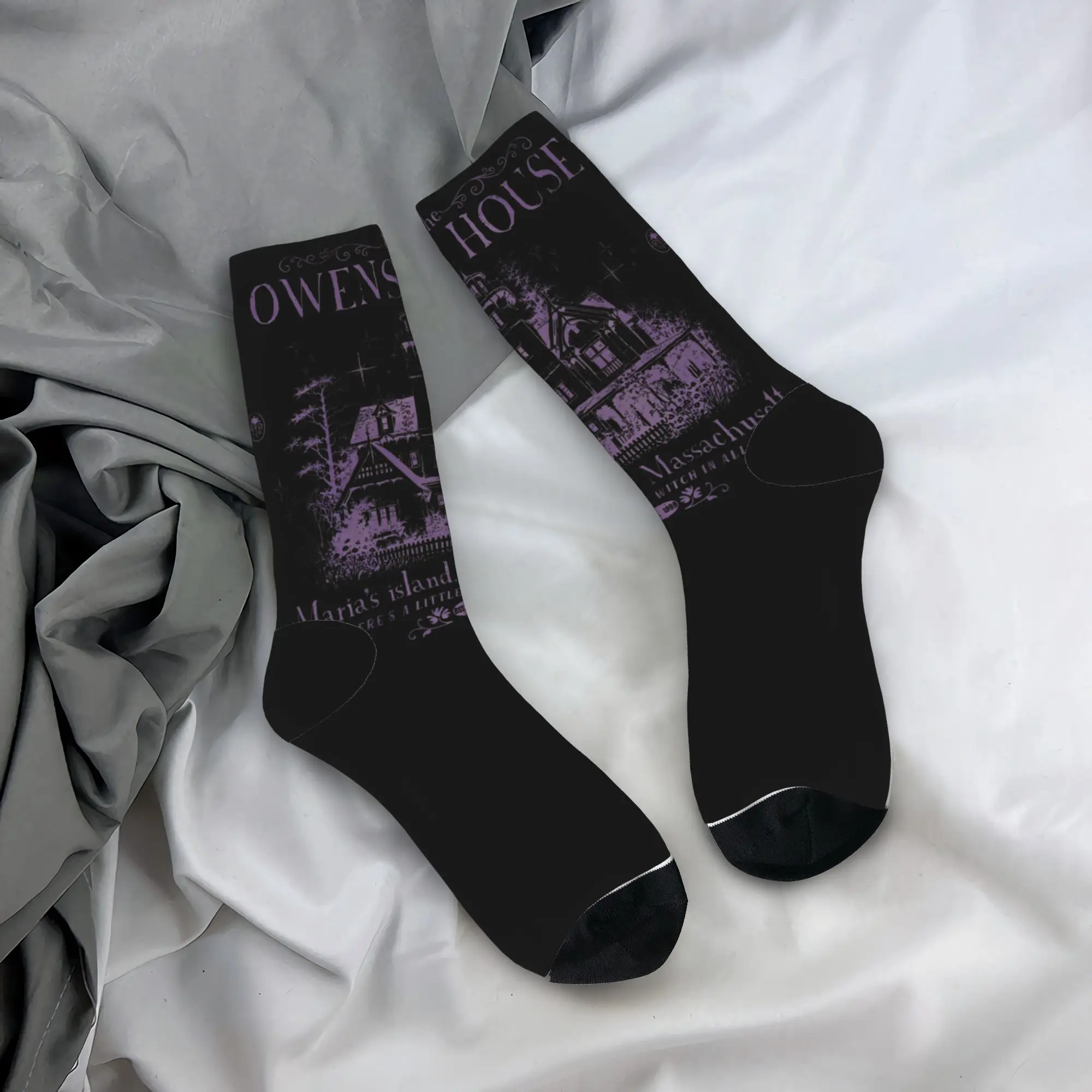 Practical Magics Stockings Men's  Socks Soft Funny Socks Autumn Cycling Anti Bacterial Pattern Socks Birthday Present