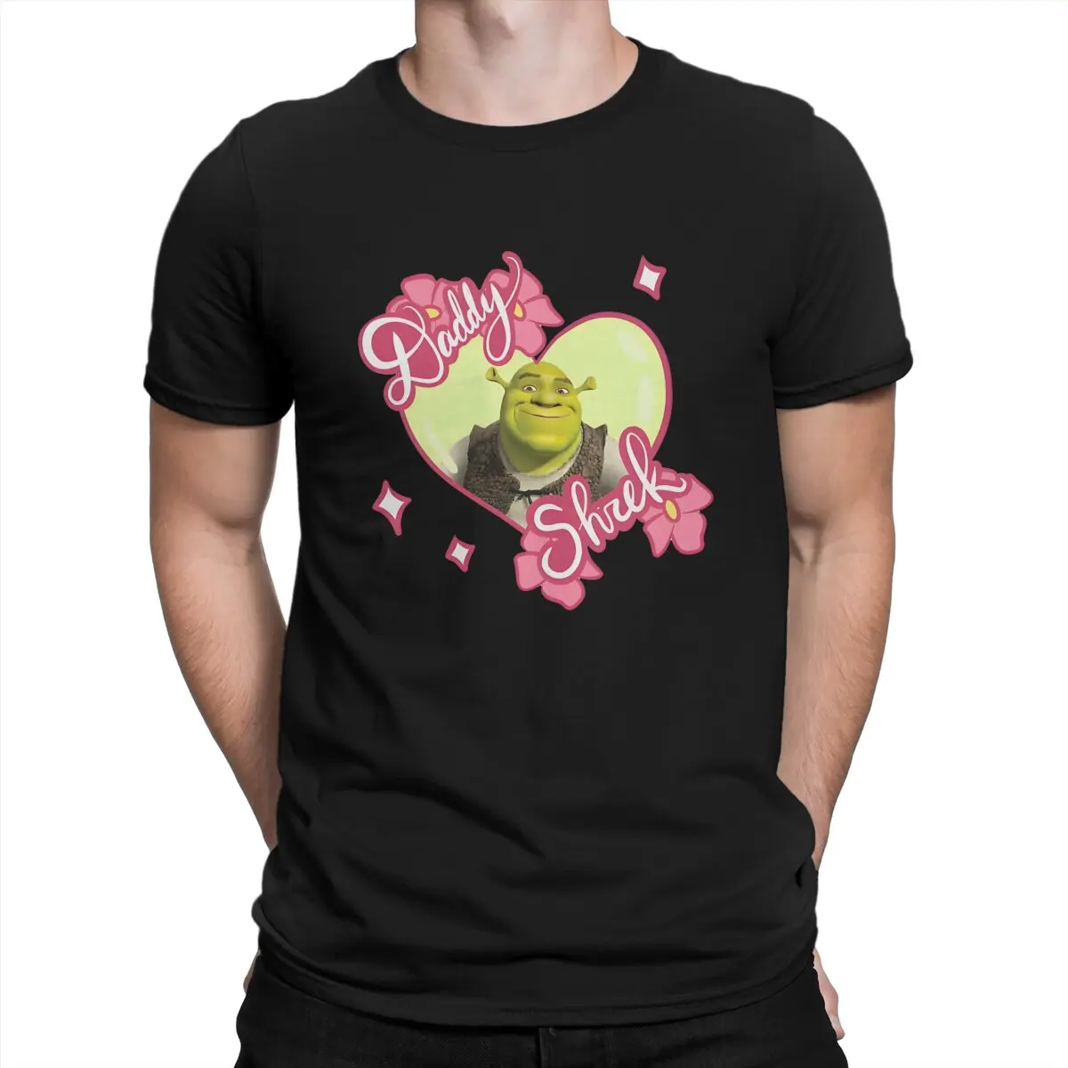 Shrek Cartoon Movie Father Tshirt Homme Men\'s Clothing Blusas Cotton T Shirt For Men