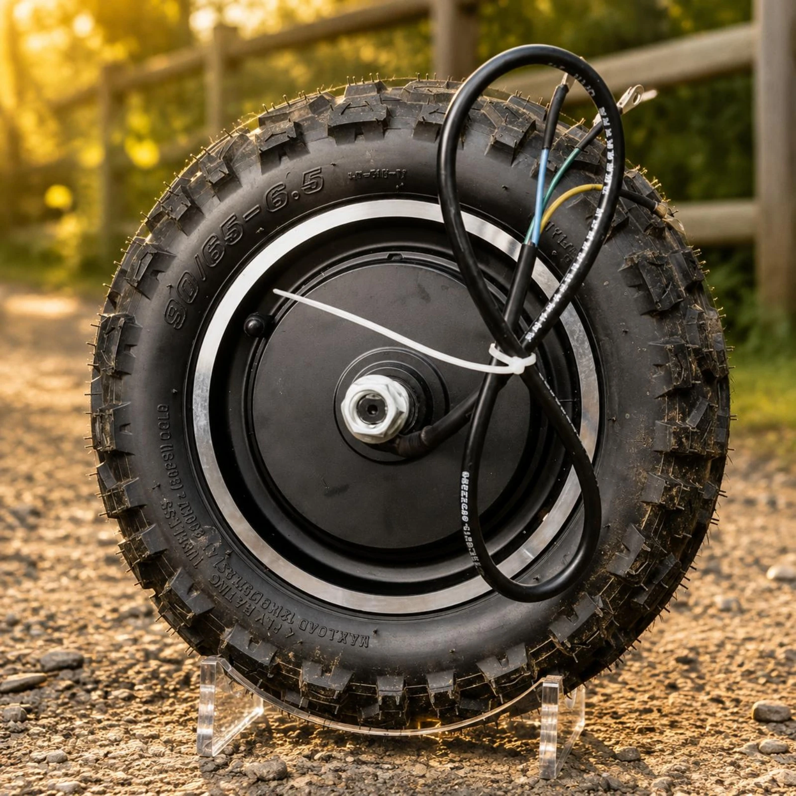 48V 500W Scooter Wheel Motor Universal-Fit Brushless Rear Wheel Motor Universal-Fit Tire Gearless All-Terrain Pattern for Repair